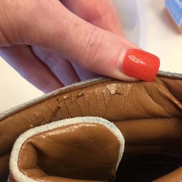 Michael Kors size 10 taupe cream wedge lace up - Picture 8 of 8